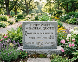 What are the short sweet memorial quotes3