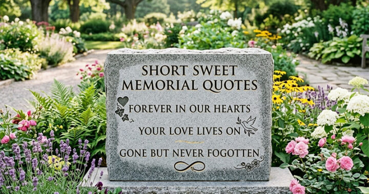 What are the short sweet memorial quotes3